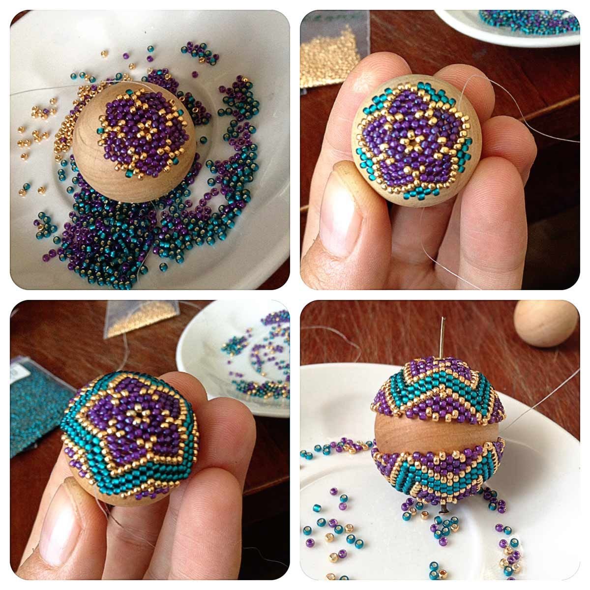 Оплетение Бусины бисером