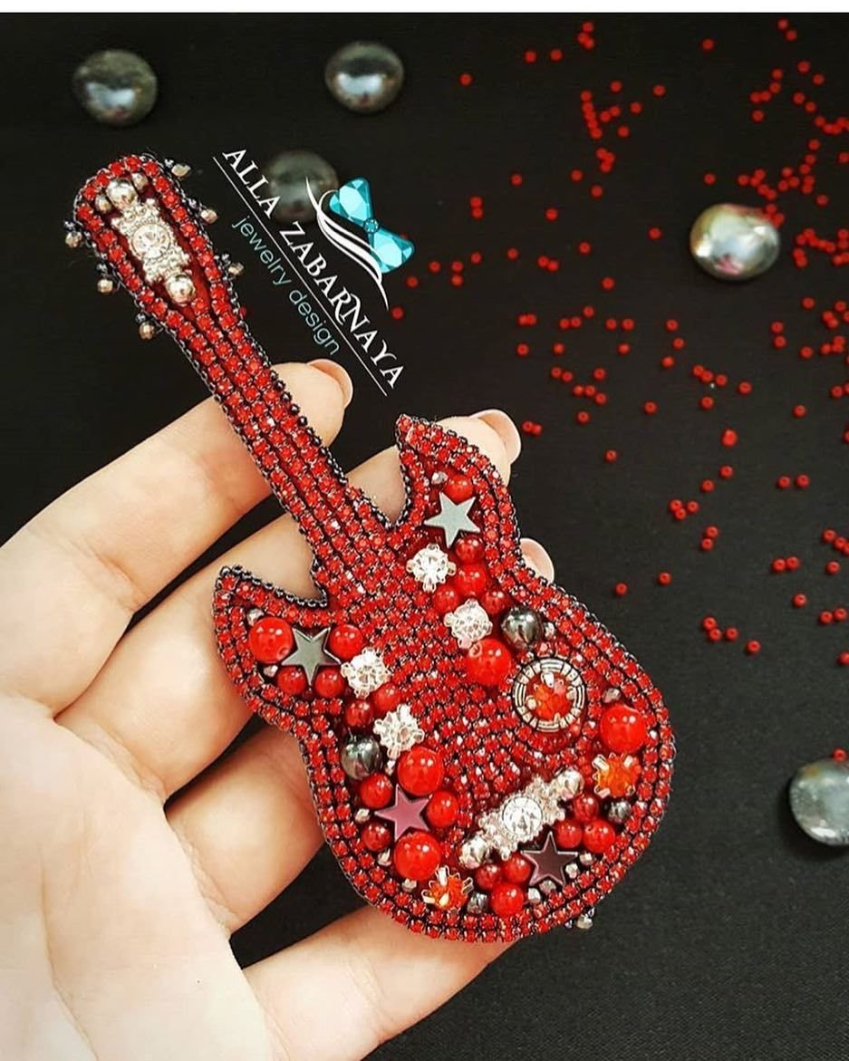 Сердце кирпичное плетение