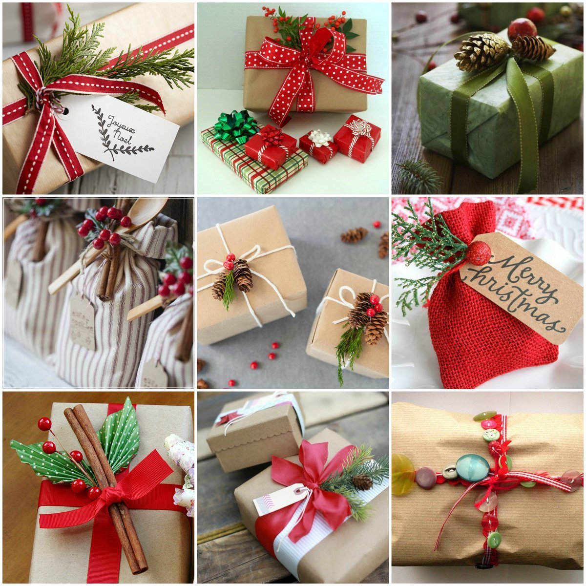 Украшение подарков на новый год