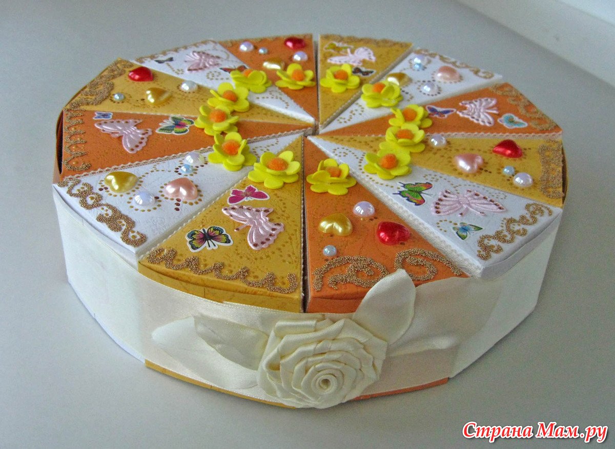 Коробочки с сюрпризом в виде торта