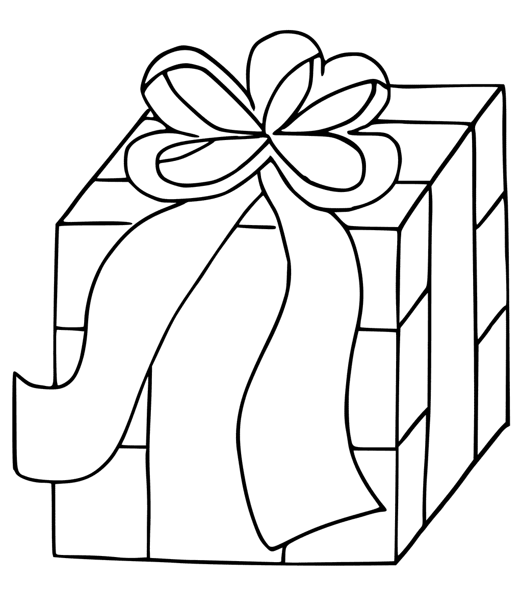 Подарок на день мамы раскраска