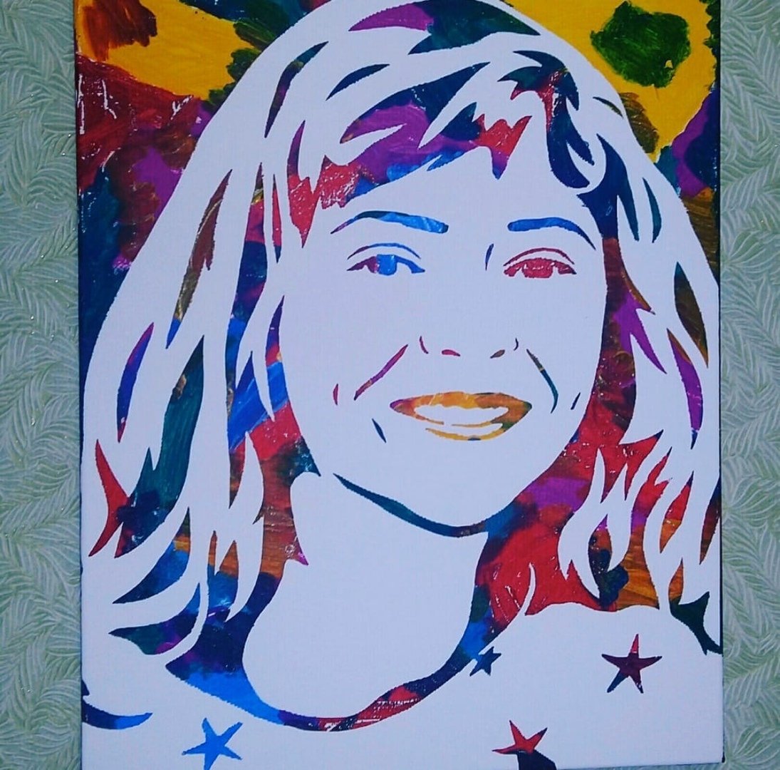 Необычный портрет в подарок поделка