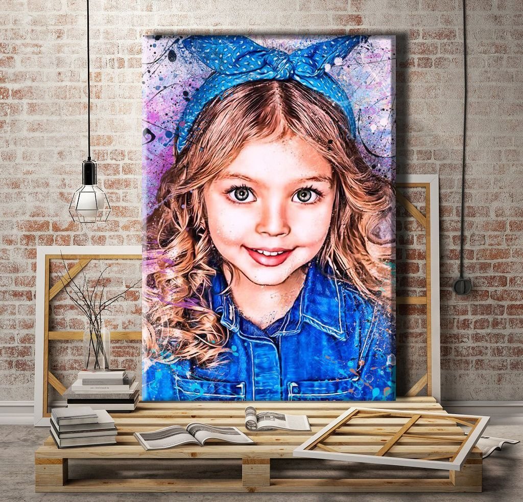 Стилизованные портреты на холсте