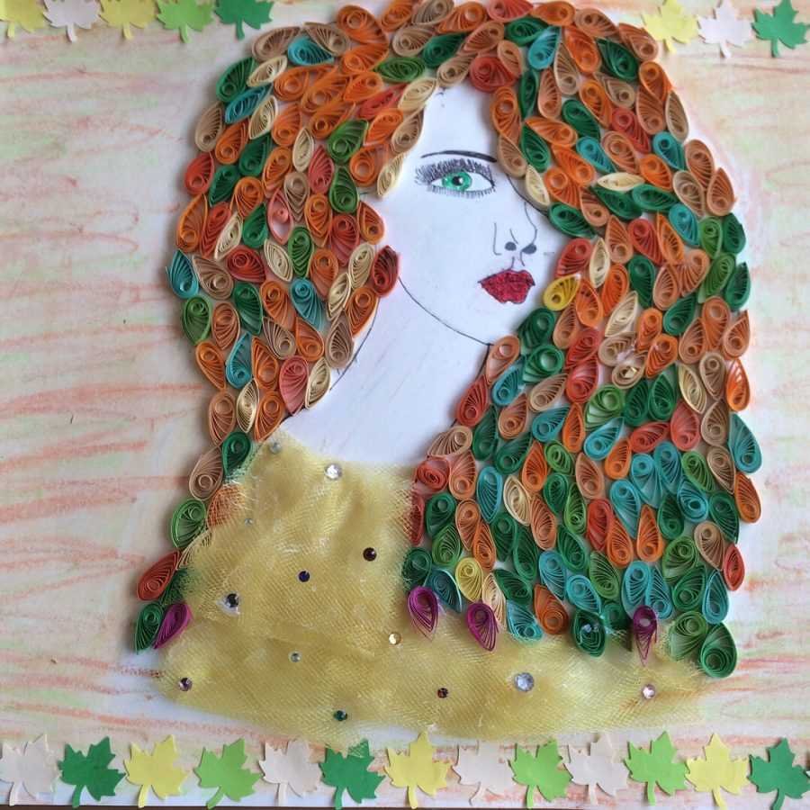 Девушка осень поделка