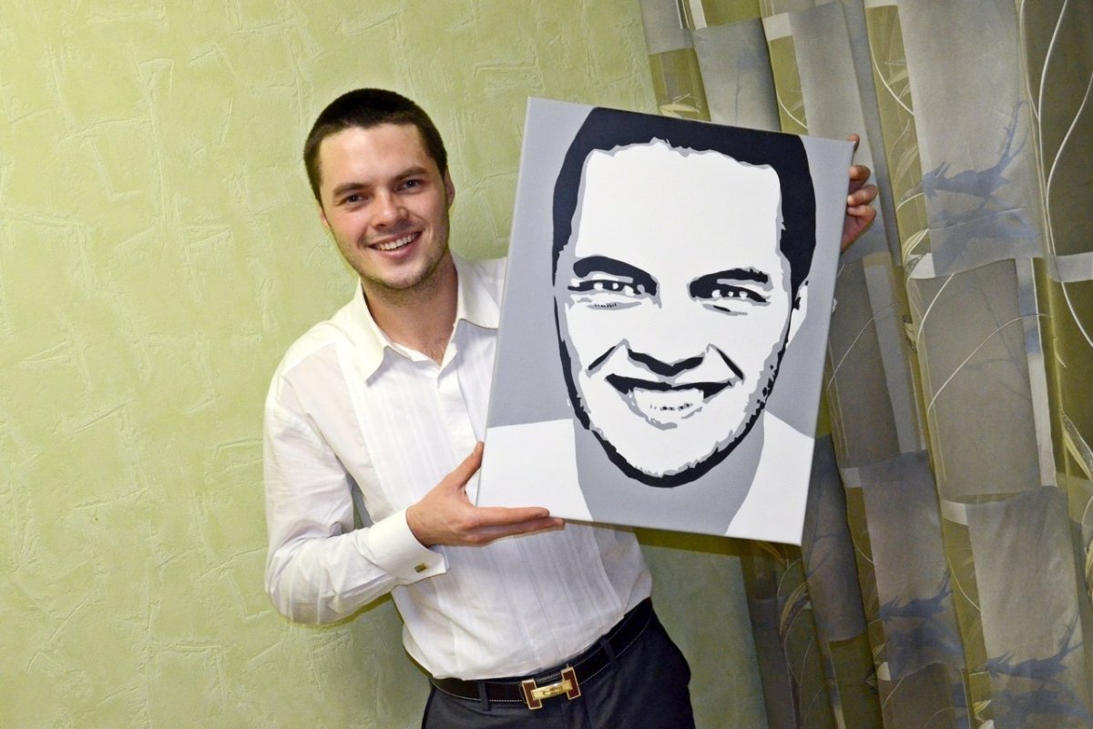 Арт портрет на холсте