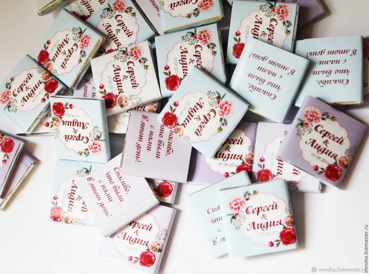 Подарочки гостям на свадьбе