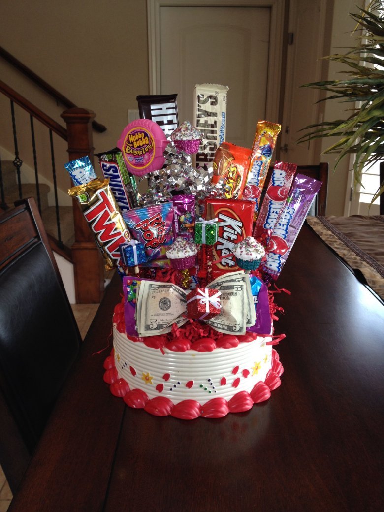 Подарок из сладостей для мальчика