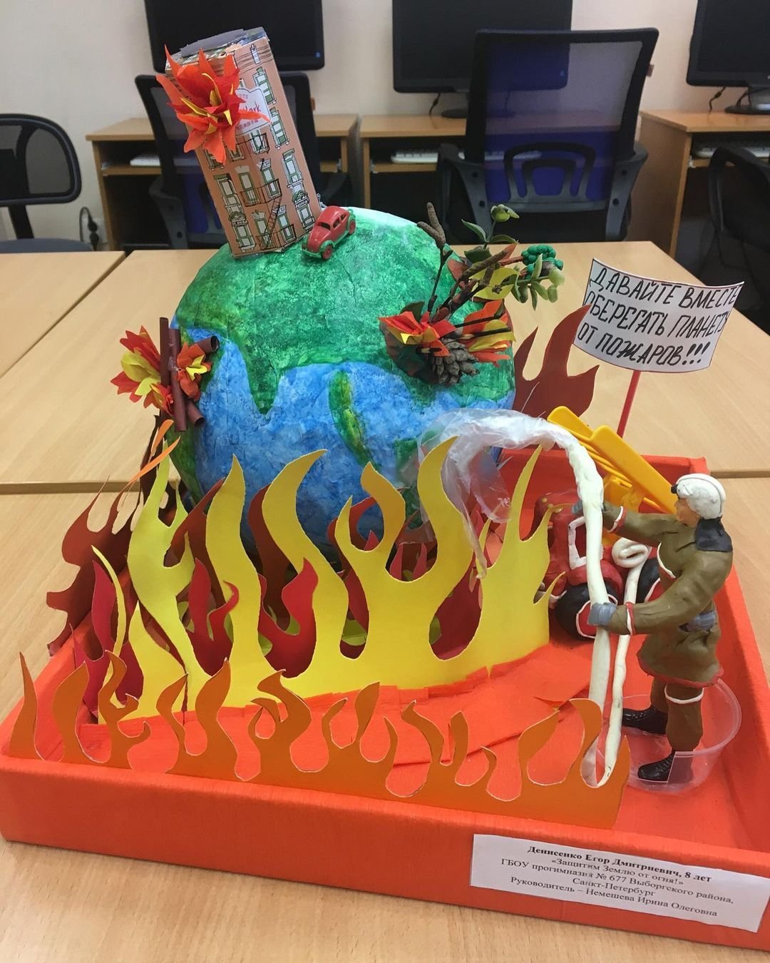 Макет пожарной машины для детского сада