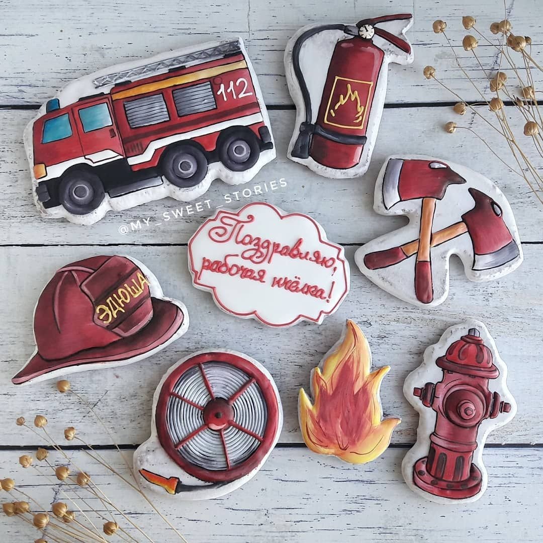 Подделка на день рождения пожарному