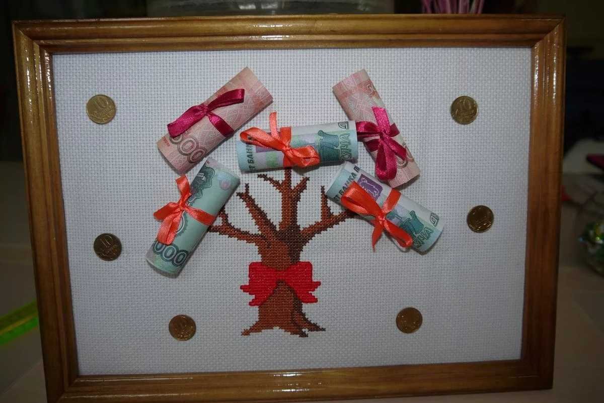 Картина из денежных купюр