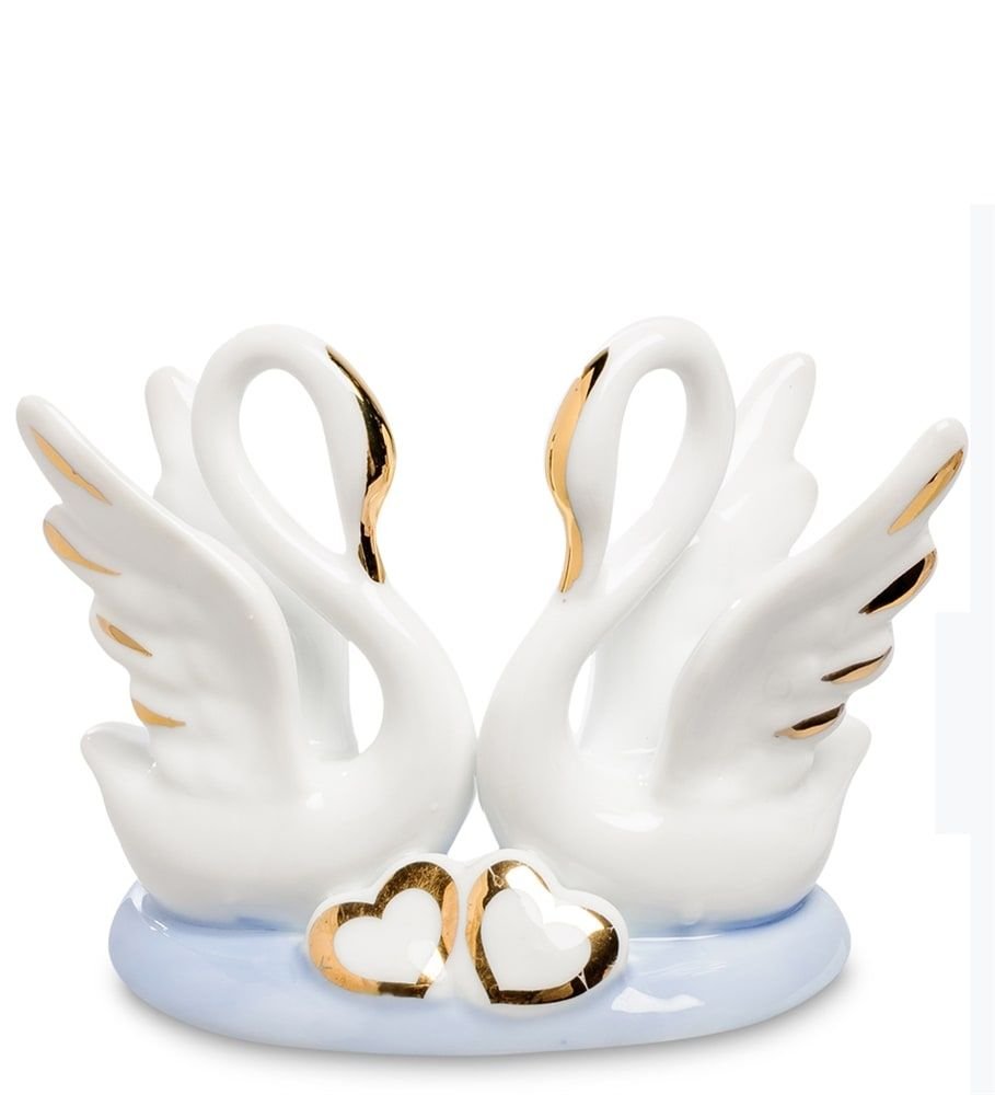 Фарфоровый лебедь пара Мейсен