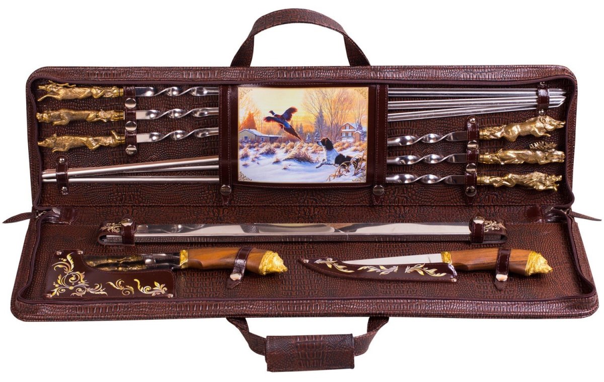 Набор для шашлыка в чемодане