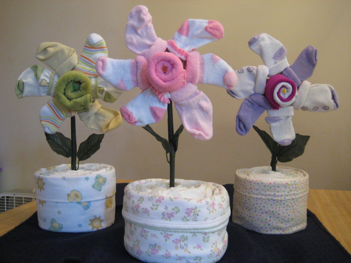 Букет из подгузников