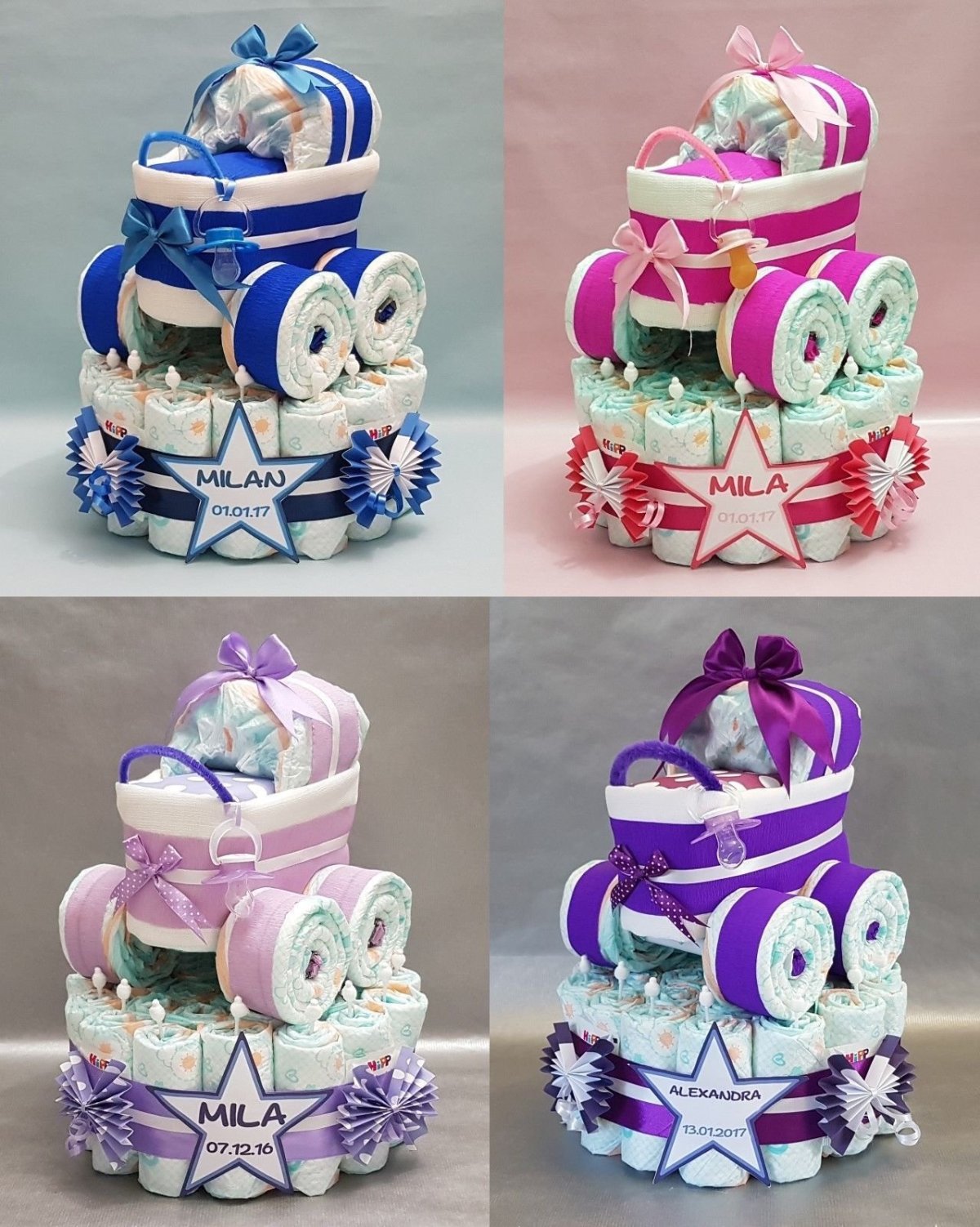 Фигурки из памперсов