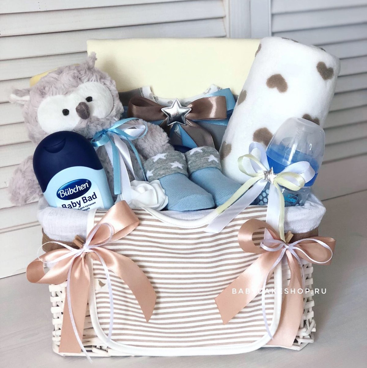 Подарочные корзинки для новорожденных