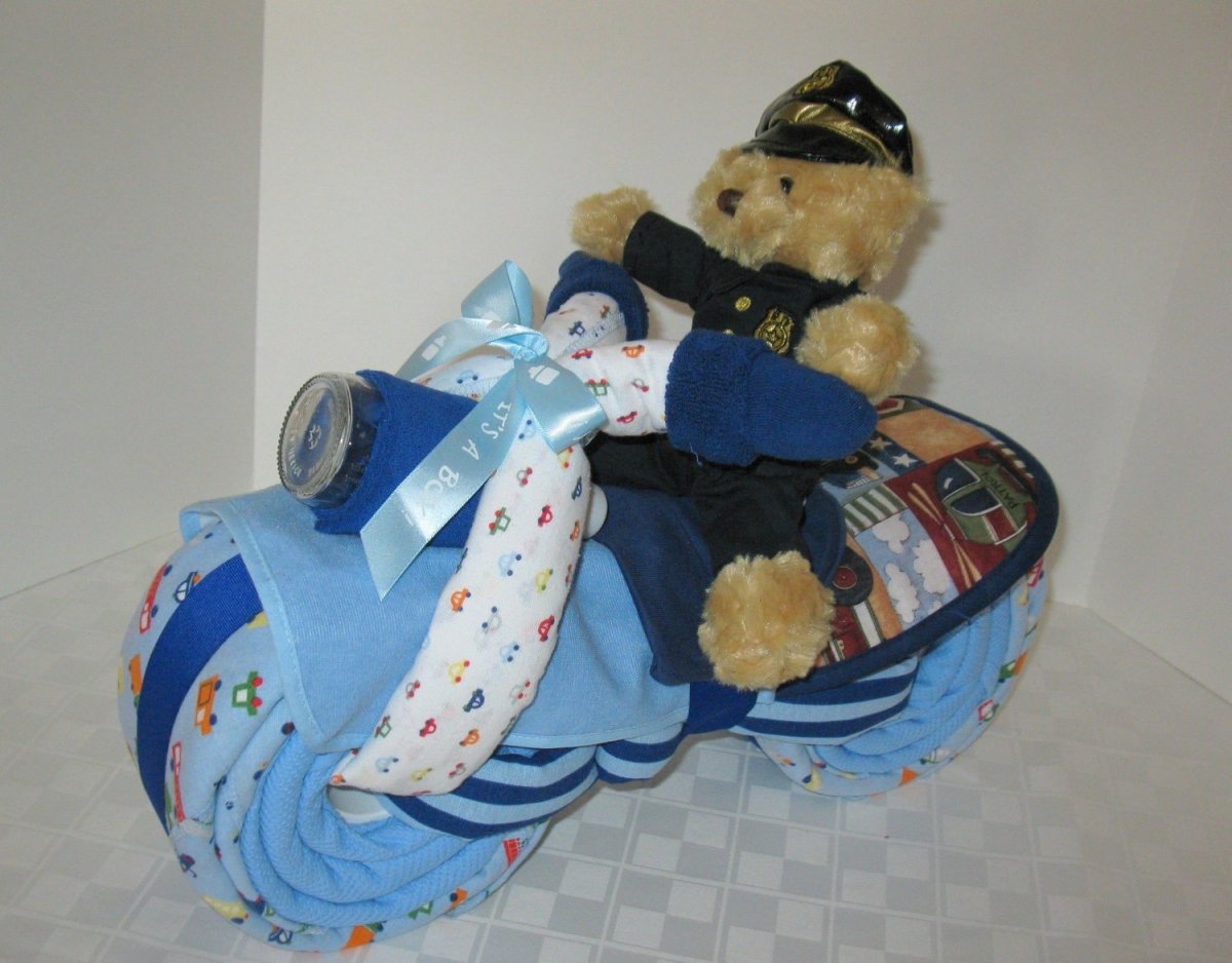 Торт из памперсов для мальчика