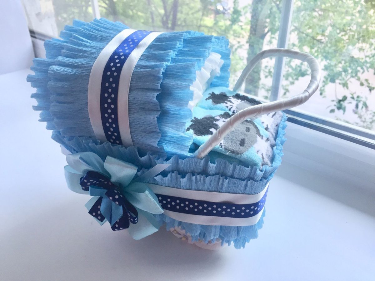 Подарочная корзина для новорожденного мальчика
