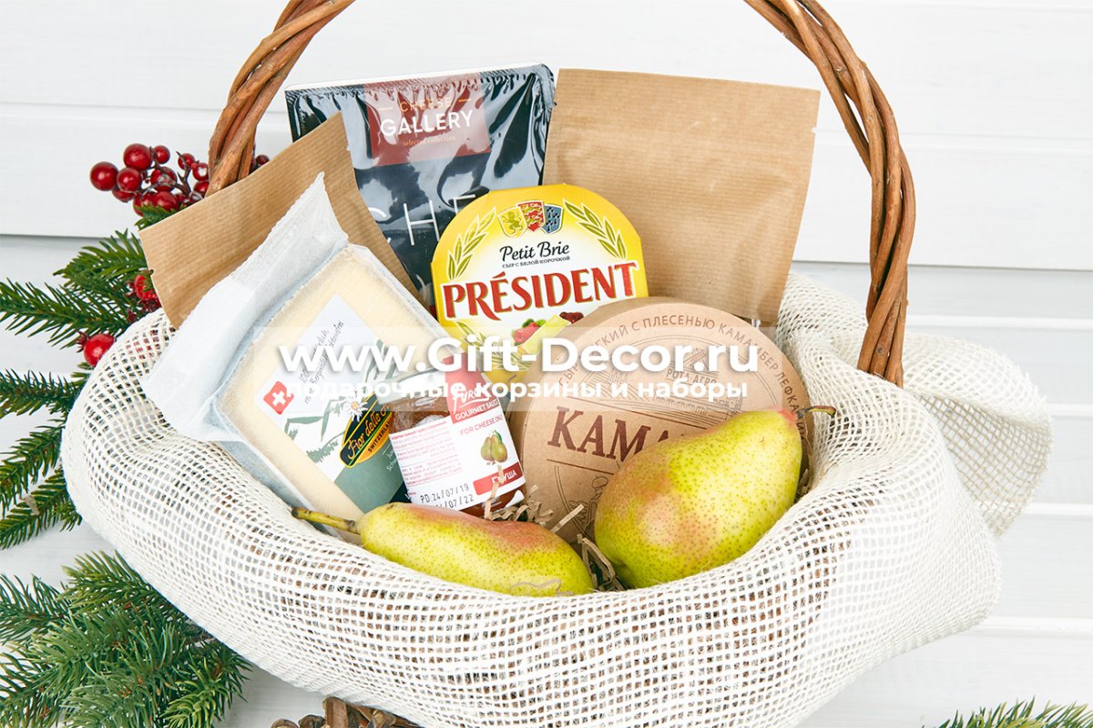 Сырная корзина подарок декор