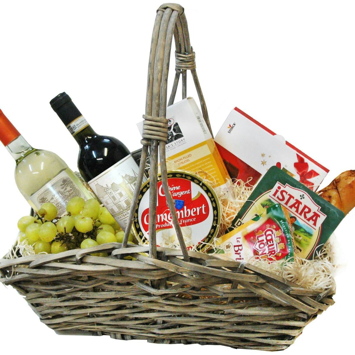 Подарочная корзина с продуктами