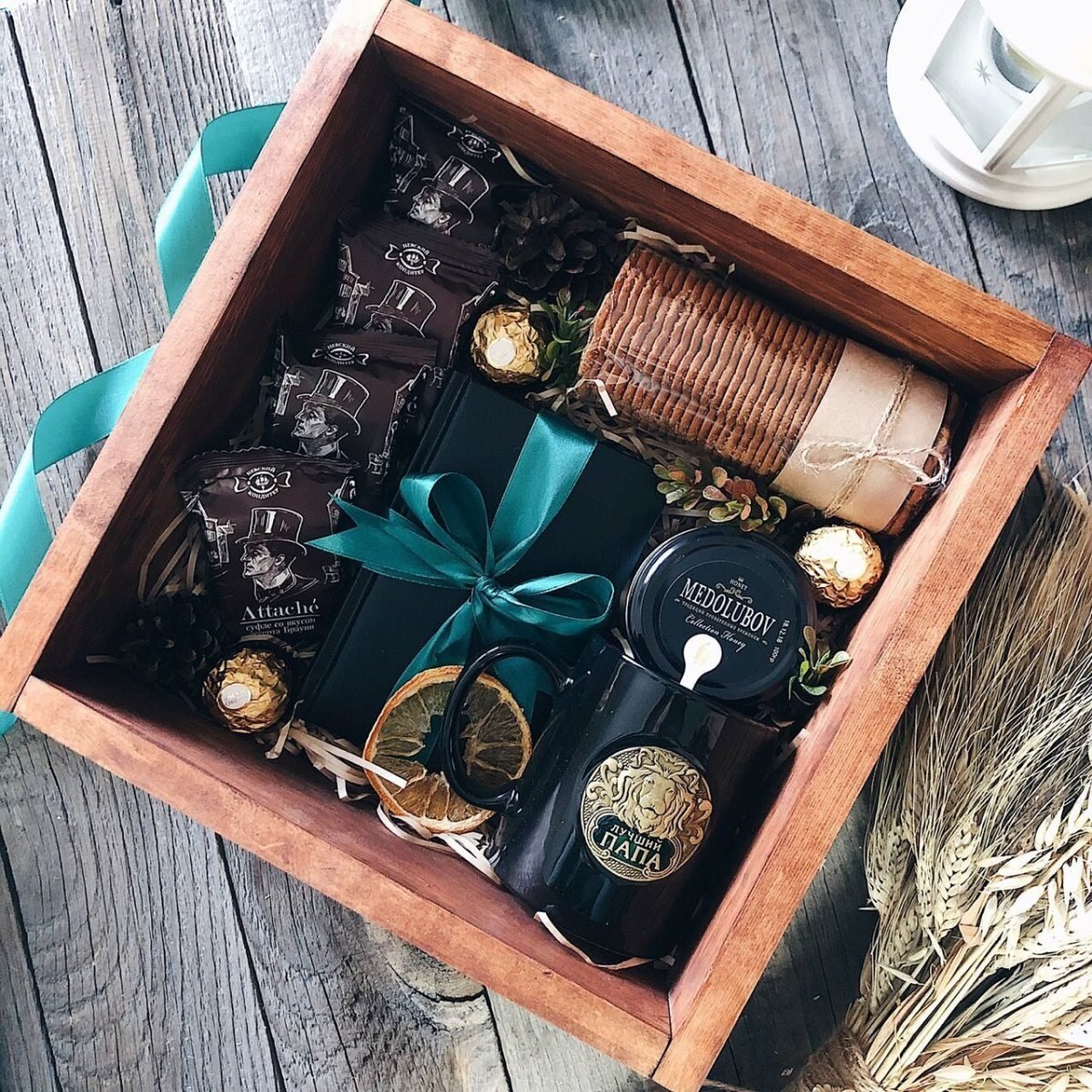 Подарок в ящике для мужчины