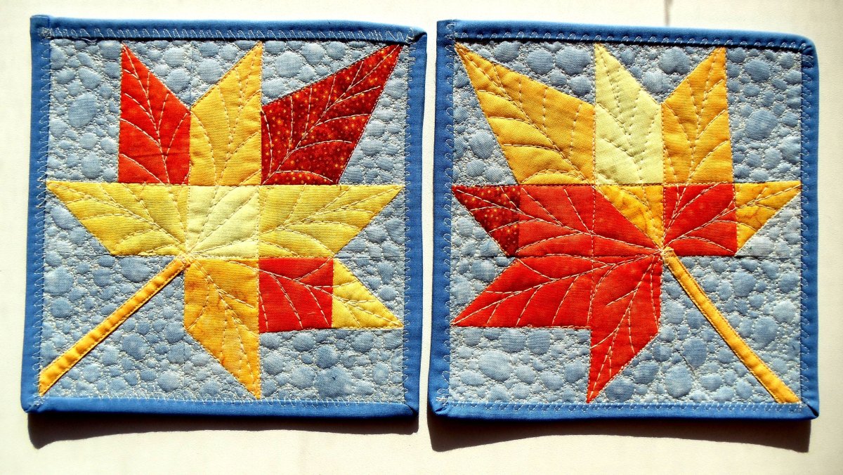 Блоки с сердечками для пэчворка