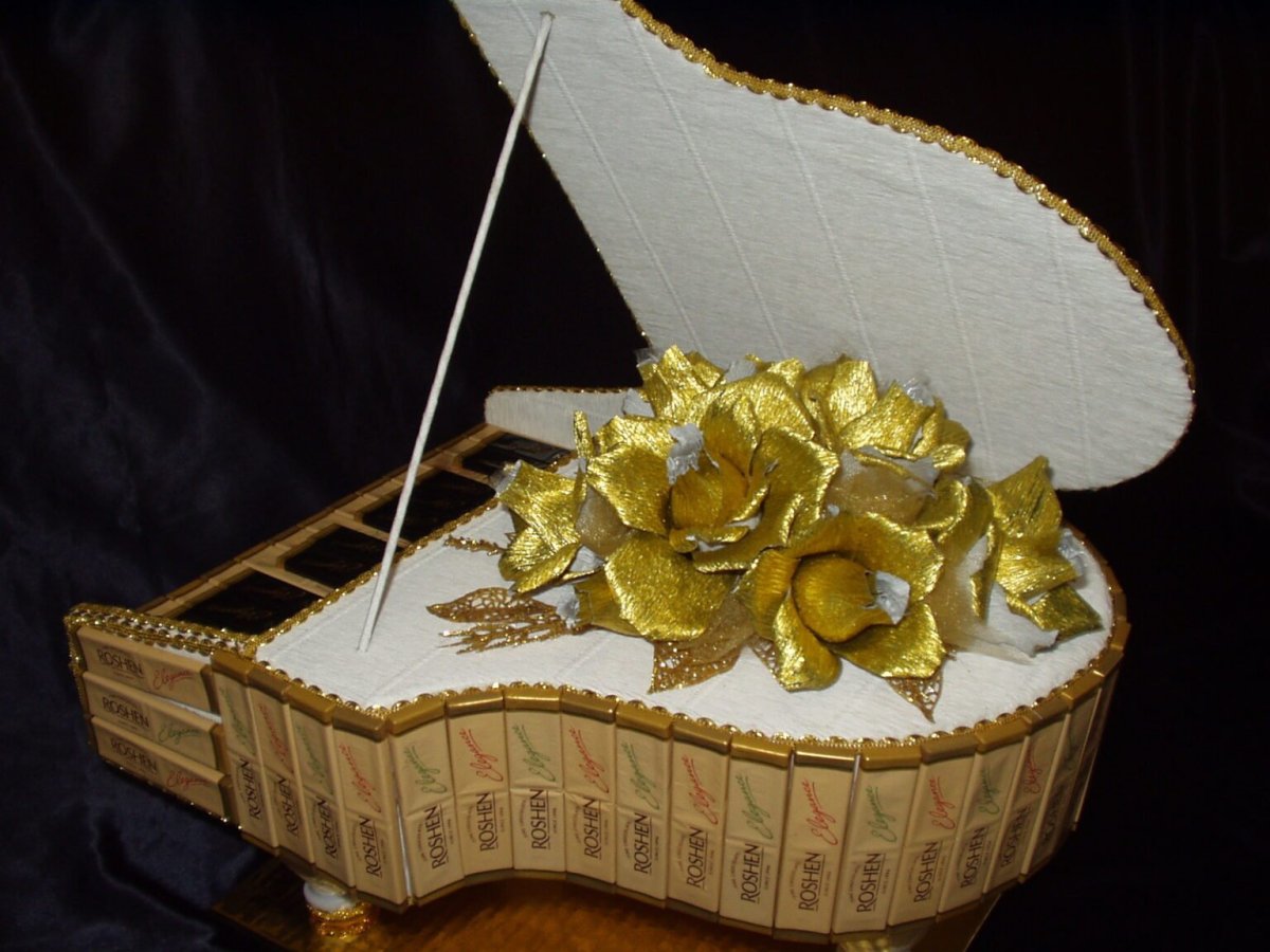 Подарок из конфет