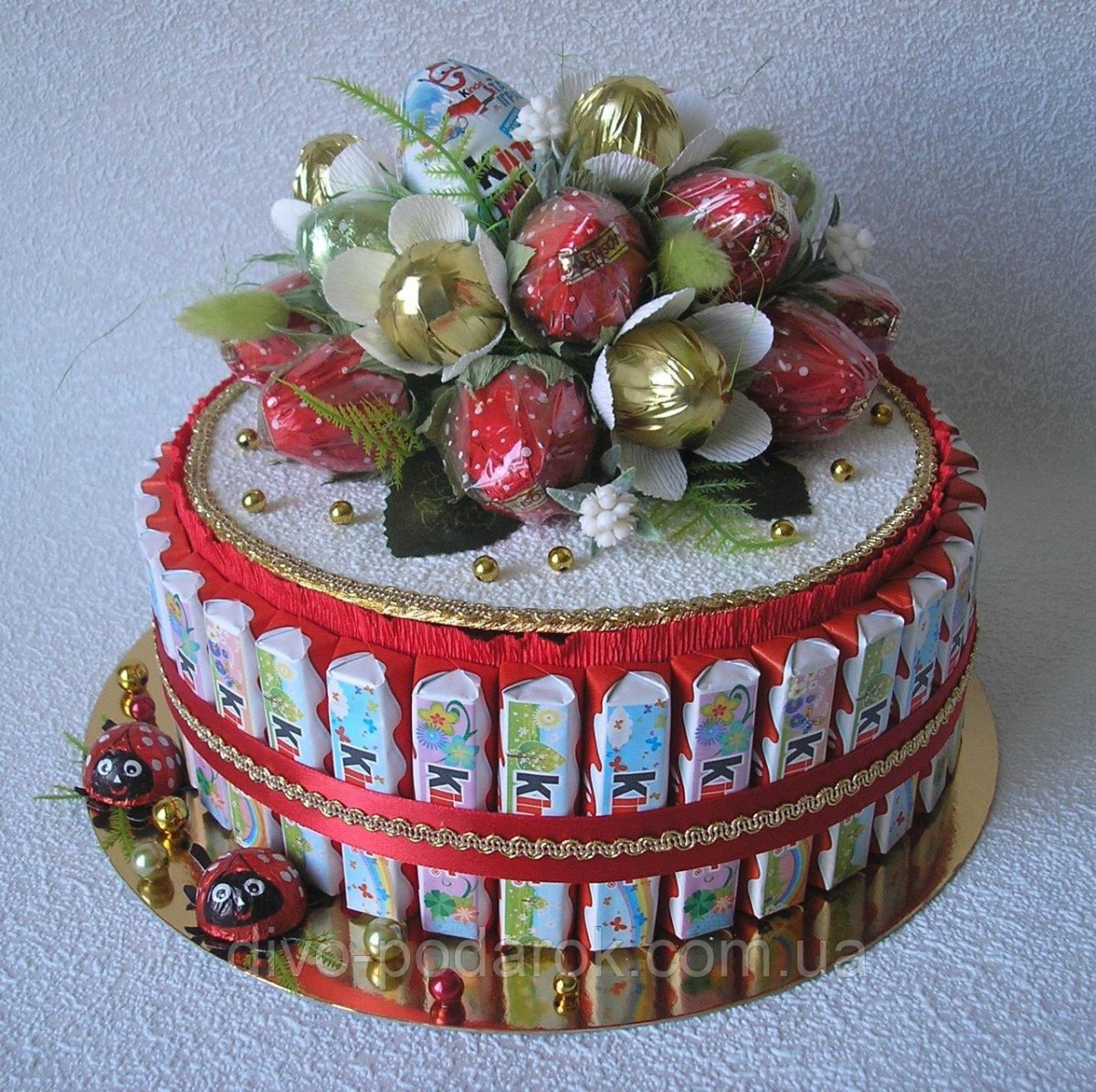 Подарок из конфет