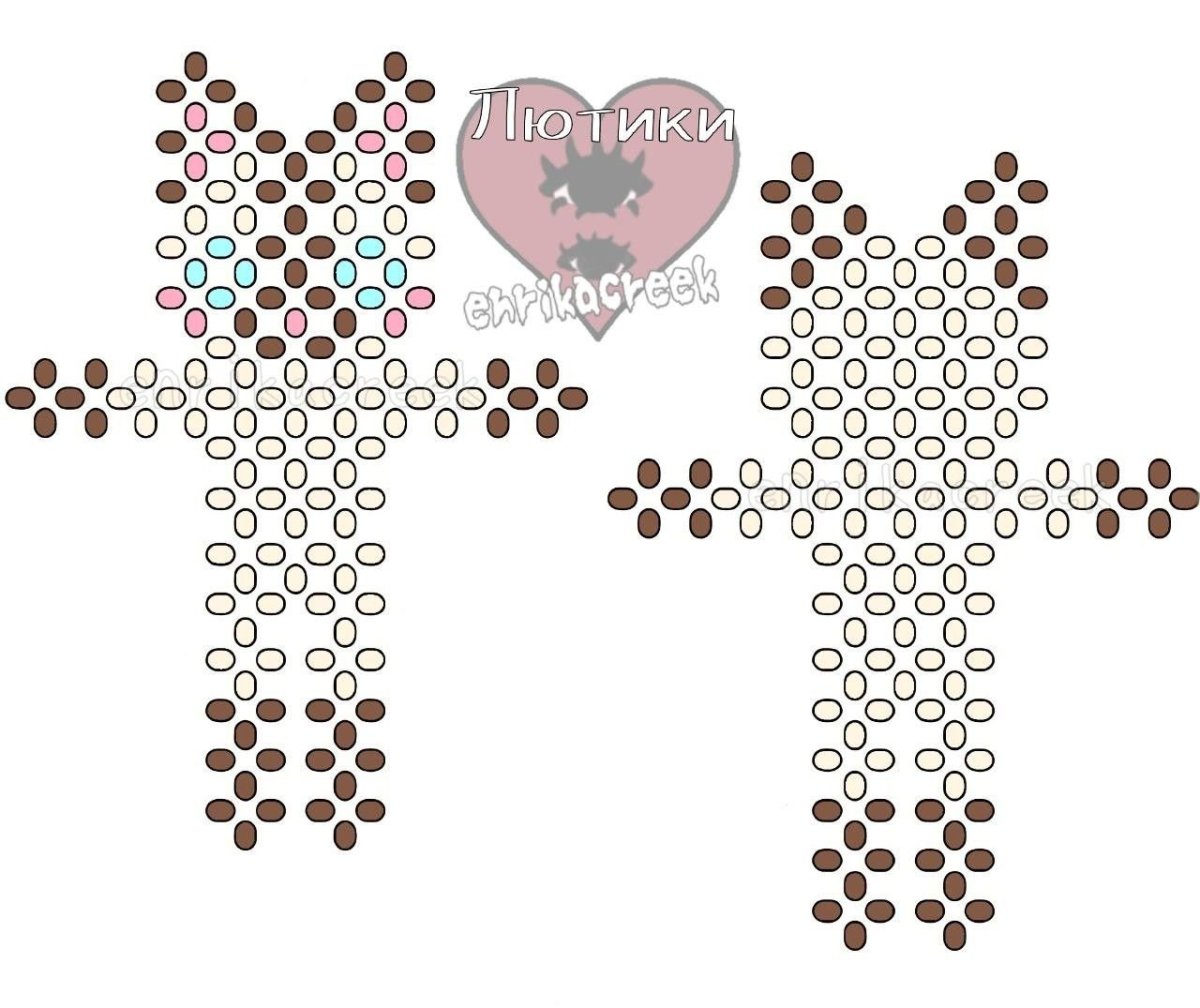 Схемы для бисероплетения крестиком фигурки