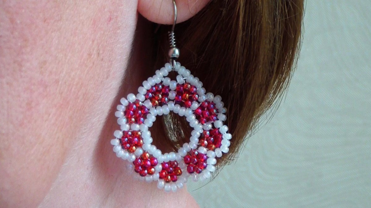 Бисероплетение серьги