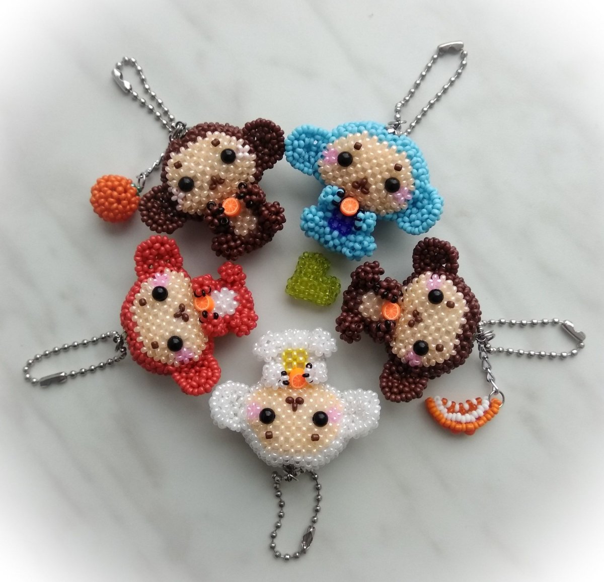 Бисерные игрушки объемные