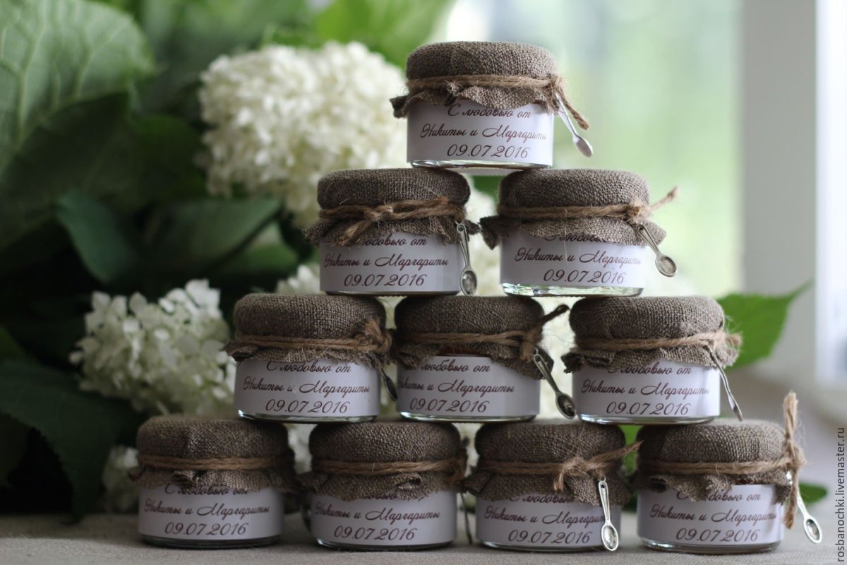 Оригинальные подарки гостям на свадьбу