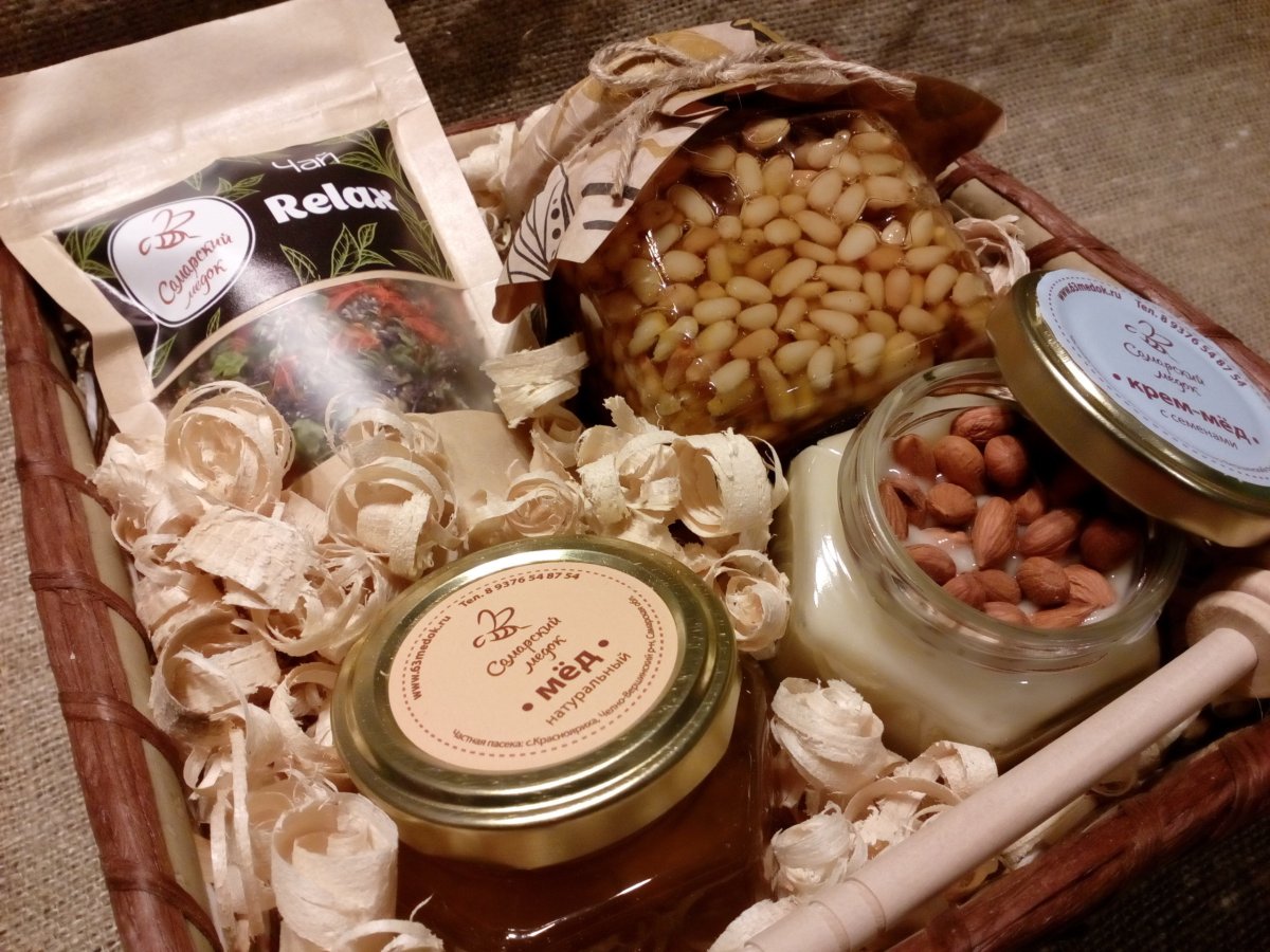 Мед в баночках в подарок