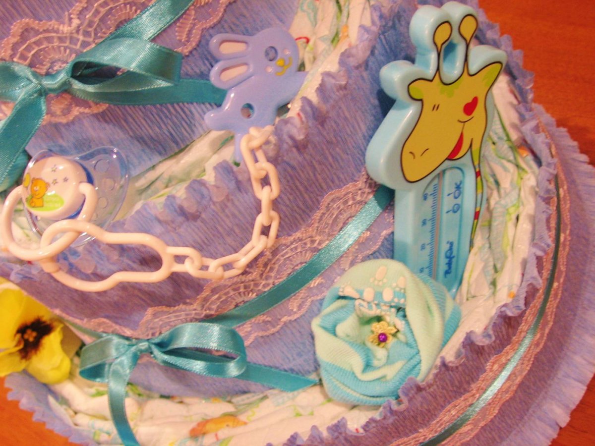 Корзина из памперсов