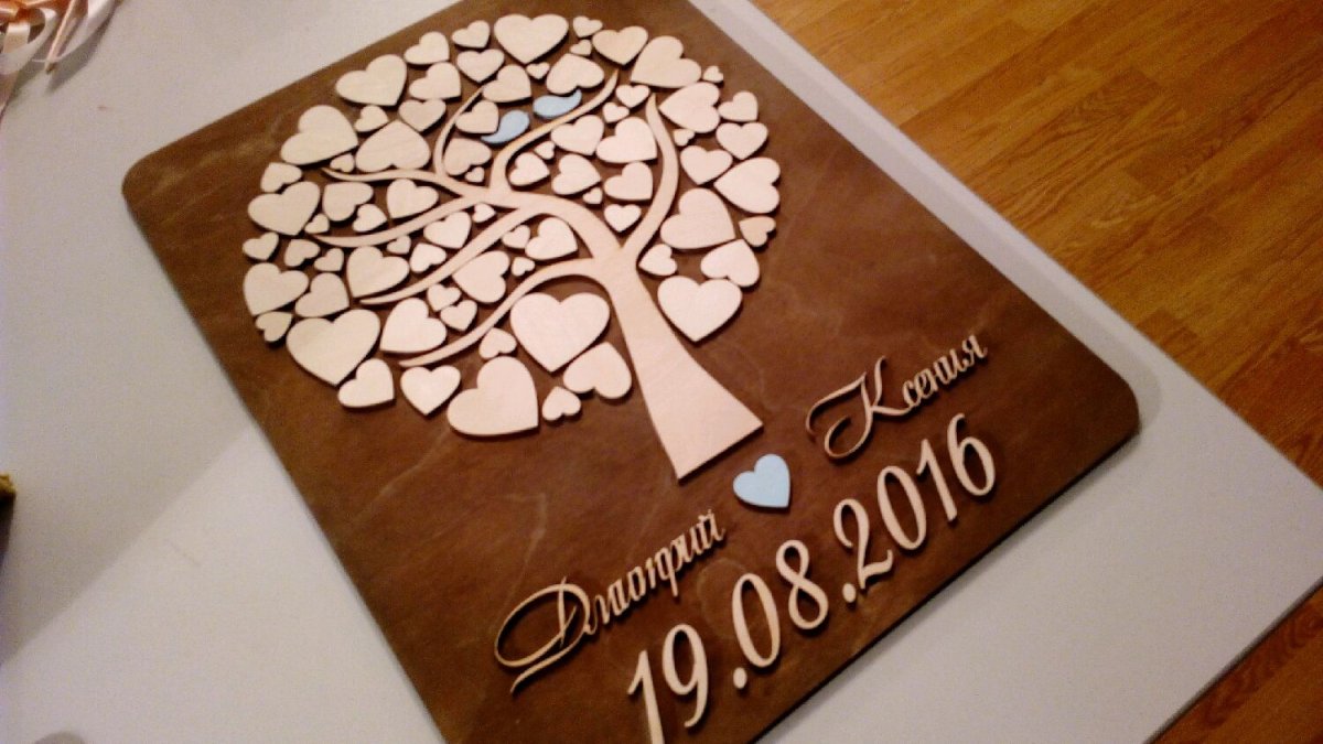 Сувениры из дерева на 14 февраля