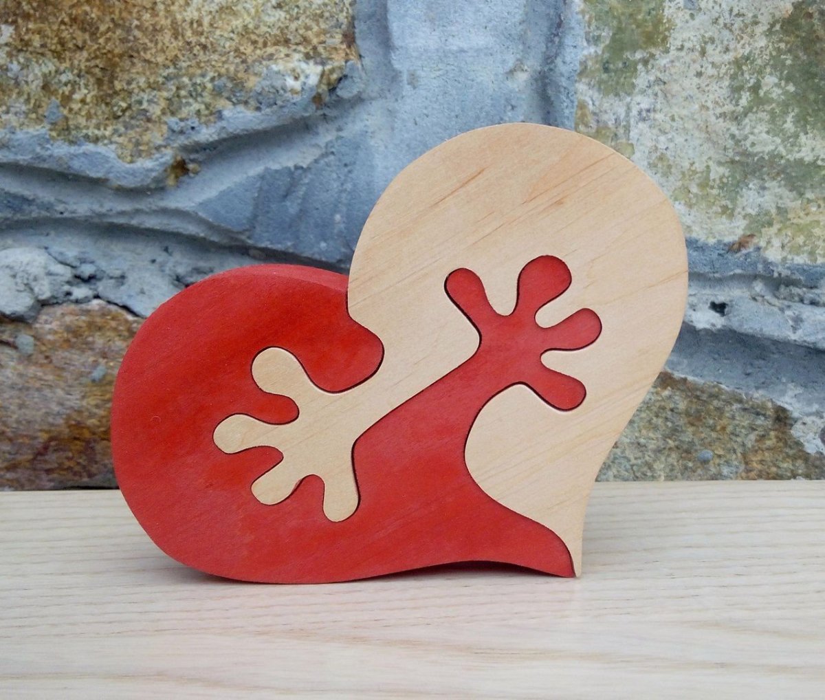 Валентинка из дерева