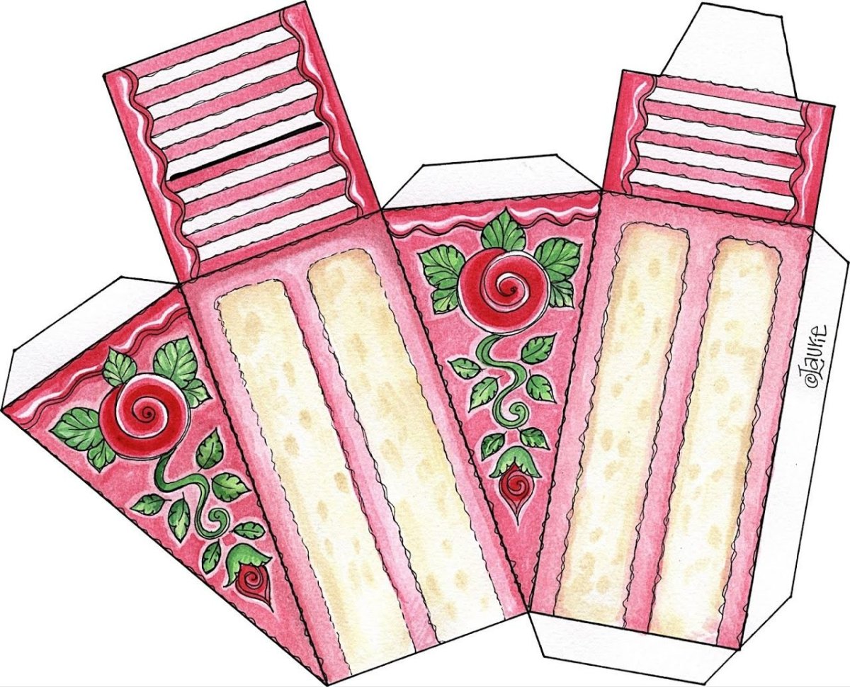 Макет торта из бумаги