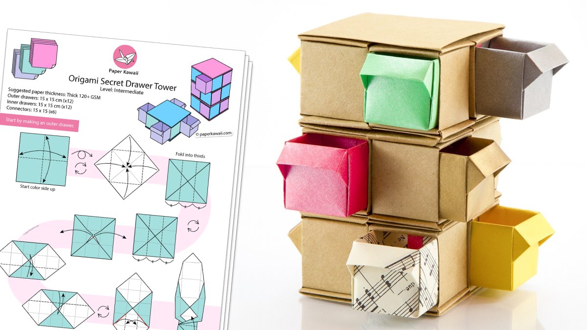 Схемы Origami Secret Stepper Box