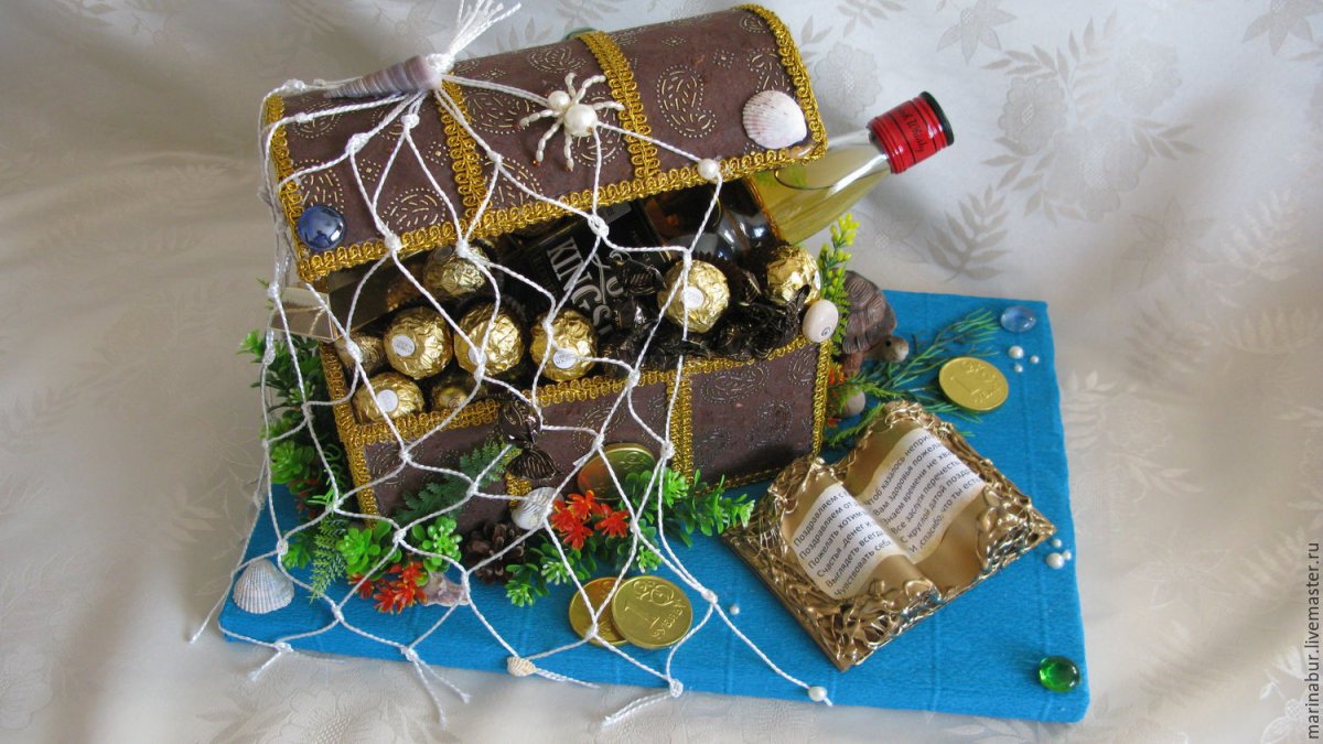 Композиции из конфет для мужчин