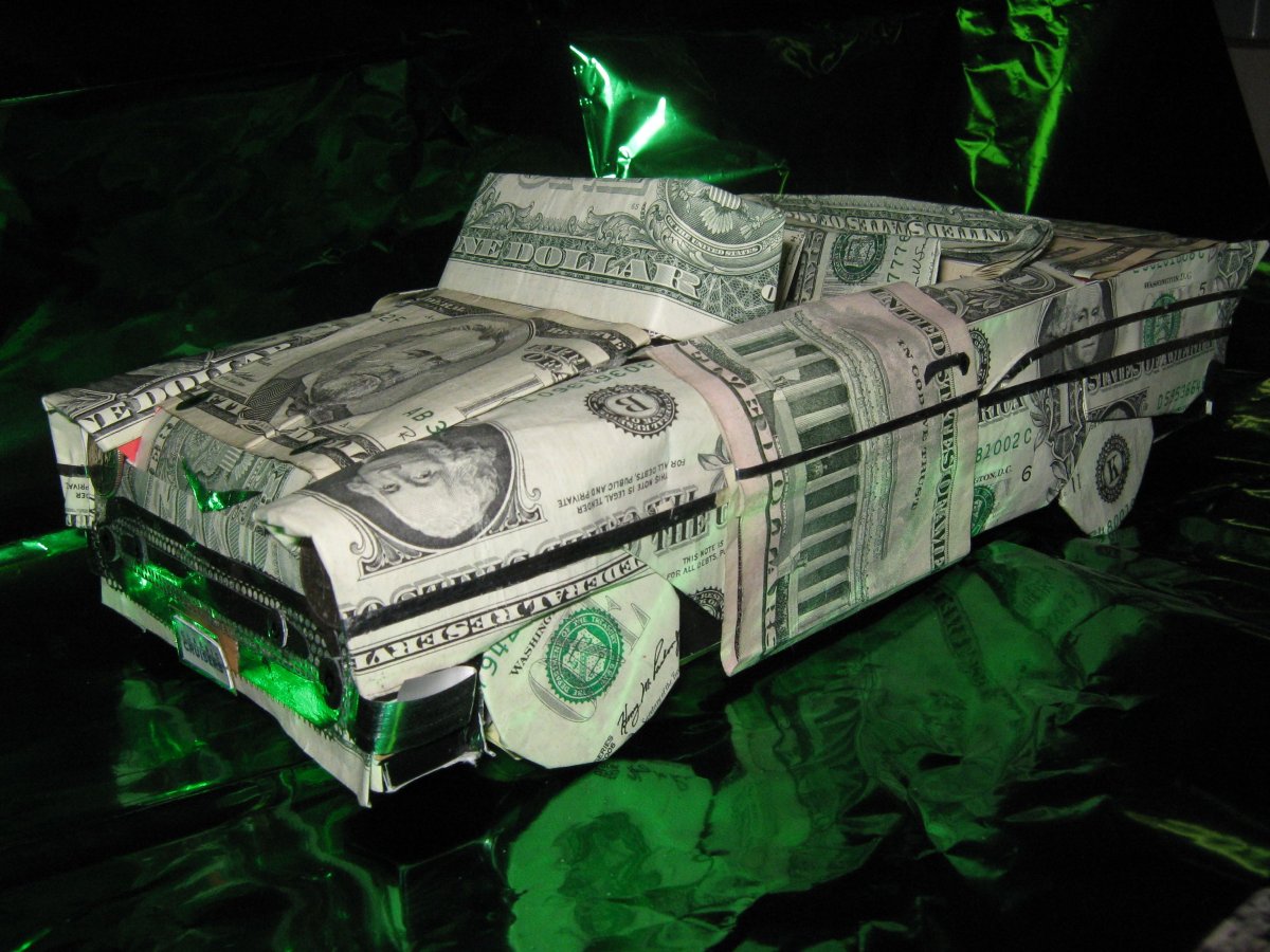 Поделки из денег