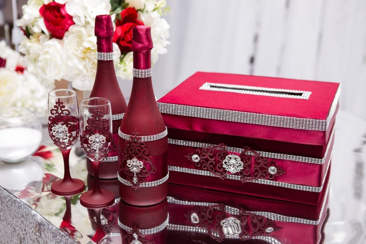 Гранатовая свадьба открытки