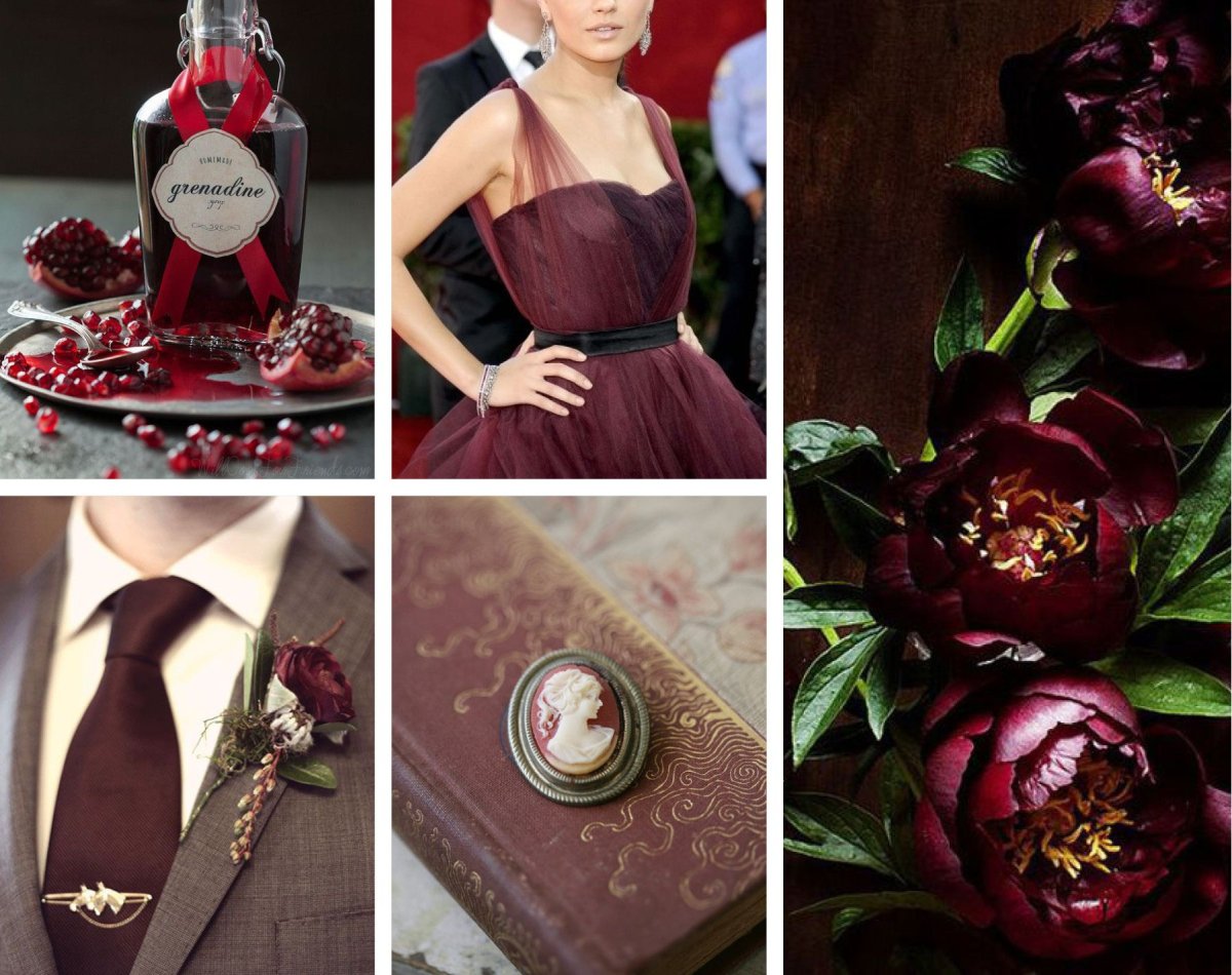 Гранаты вышитые гладью