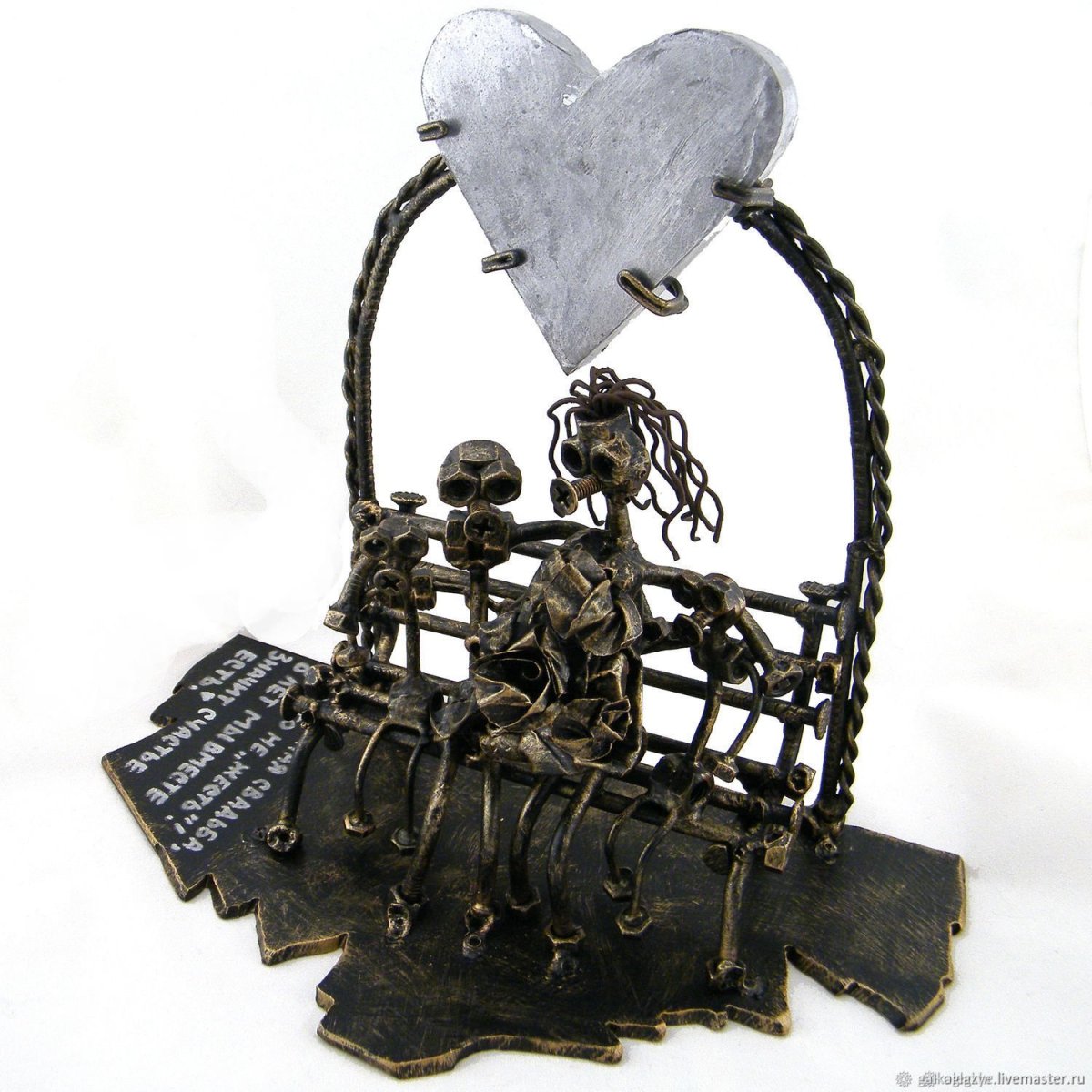 Торт гиря на чугунную свадьбу