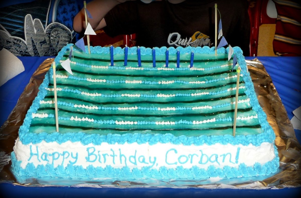 Торт для пловца