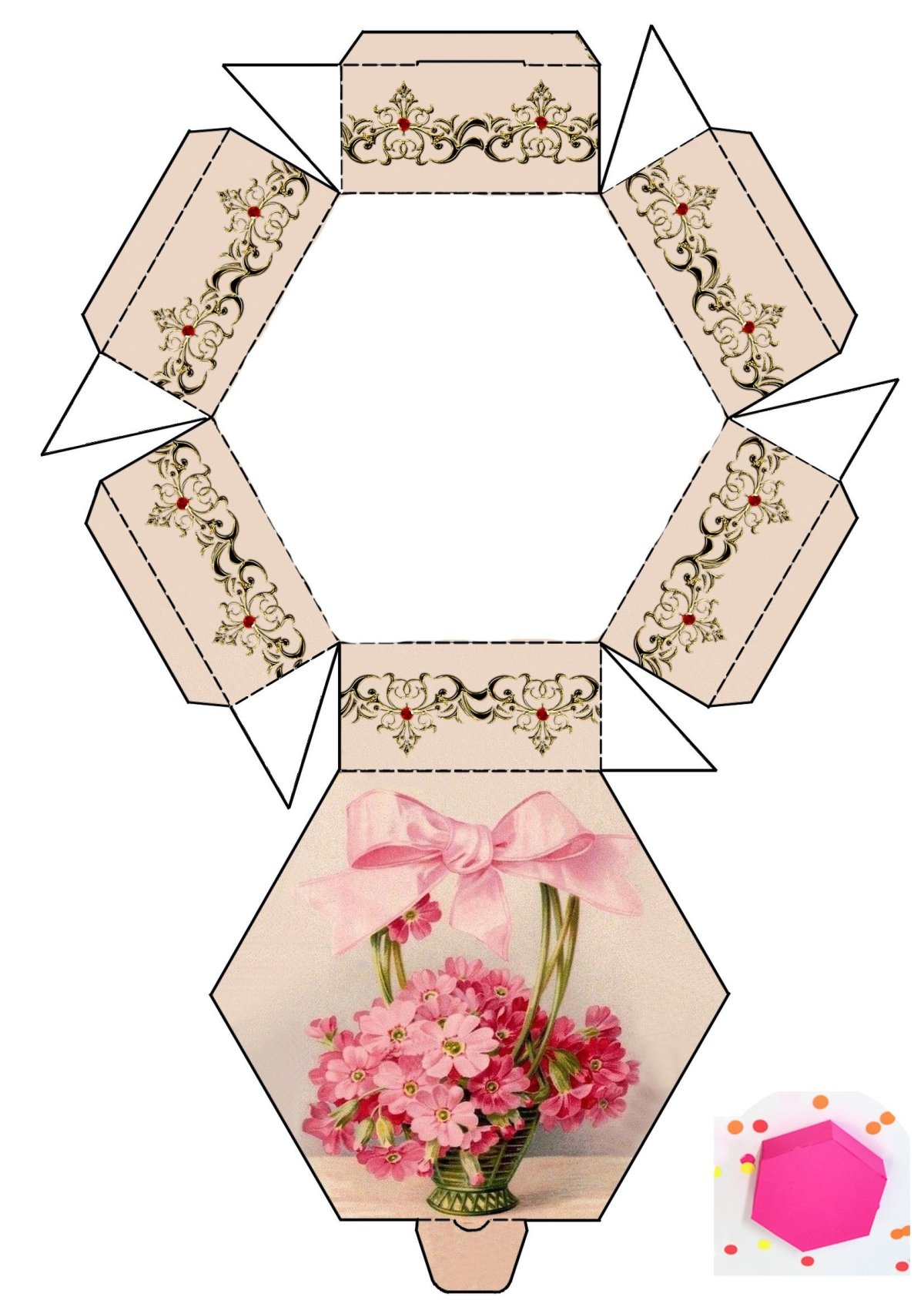 Упаковка коробочки для подарков