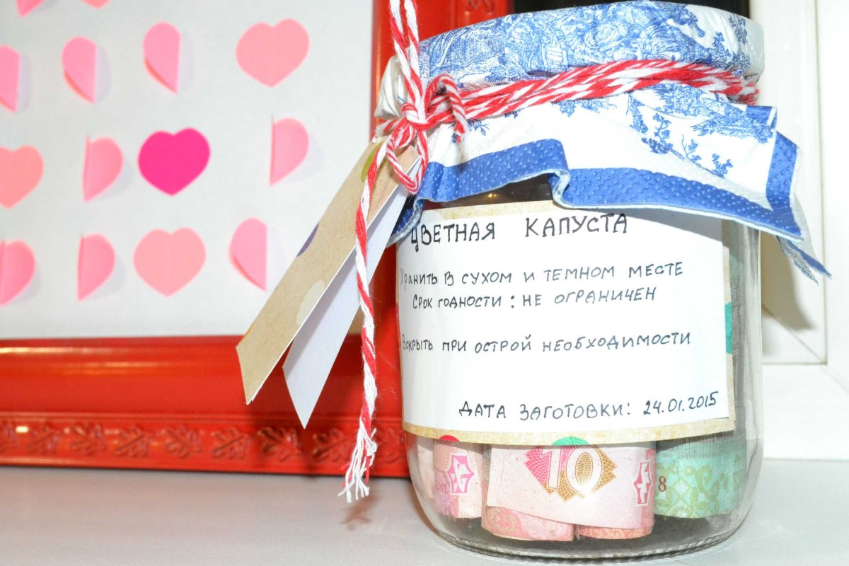 Оригинальный букет из денег