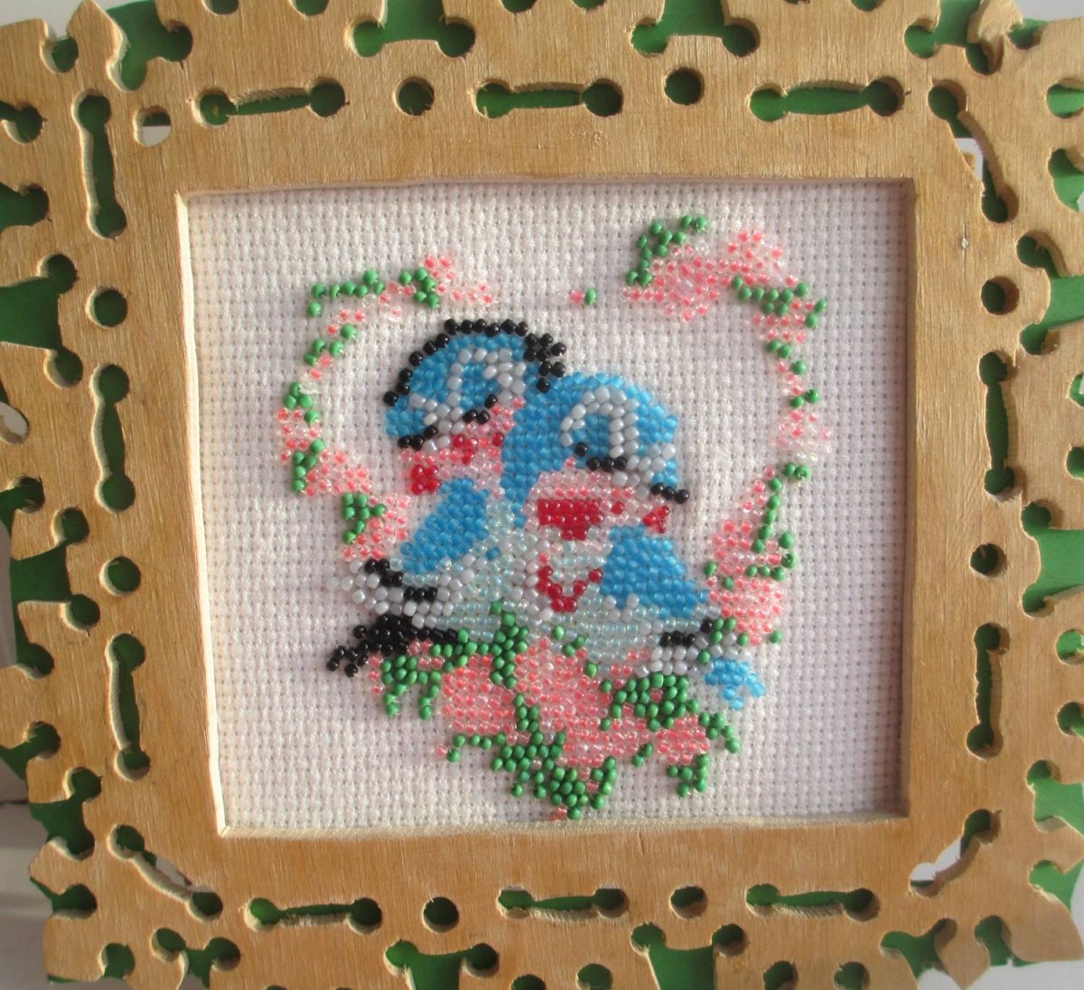 Подарок бабушке из бисера