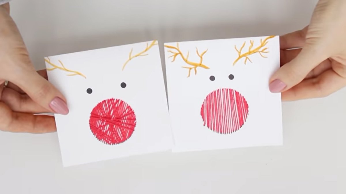 Легкая открытка на новый год