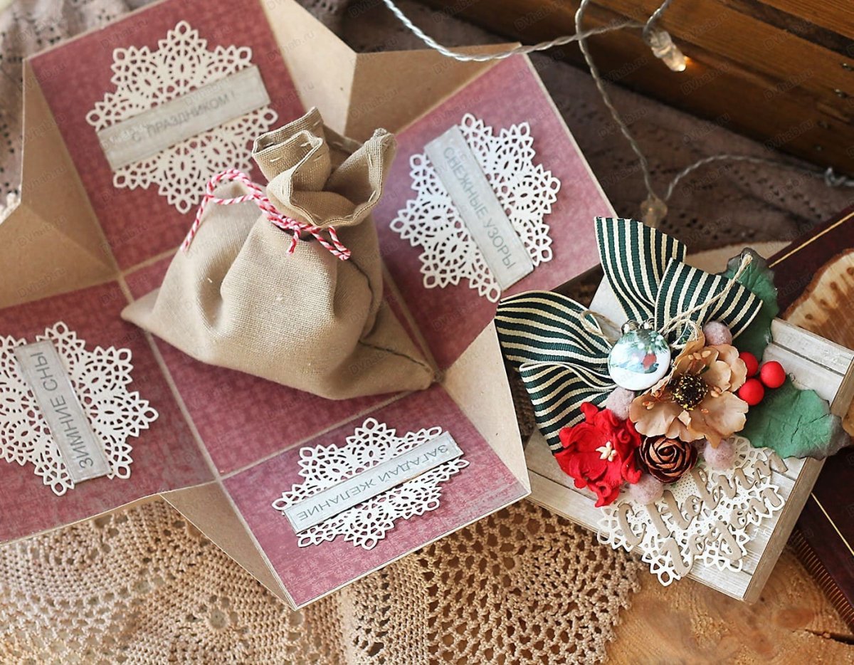 Скрапбукинг коробочка с сюрпризом