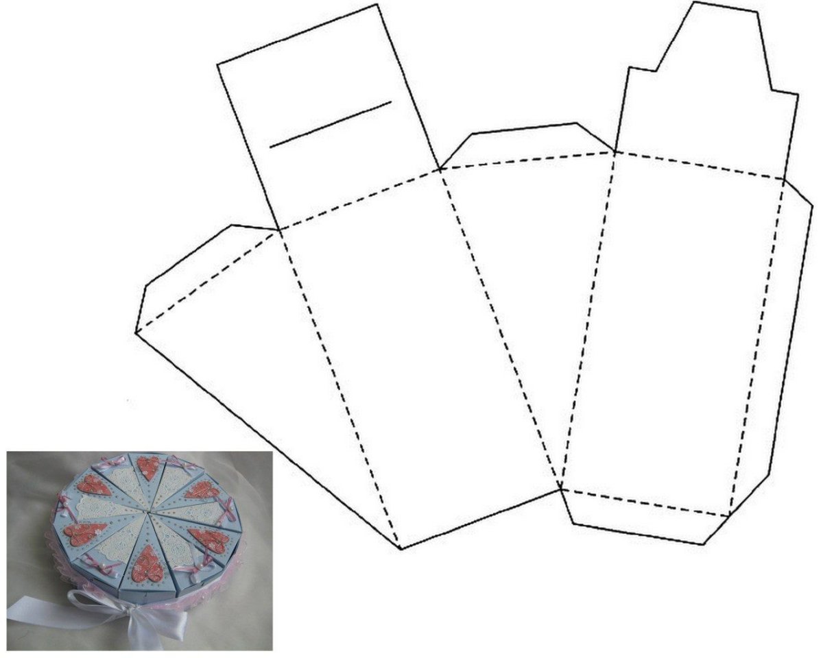 Бумажный торт в детский сад