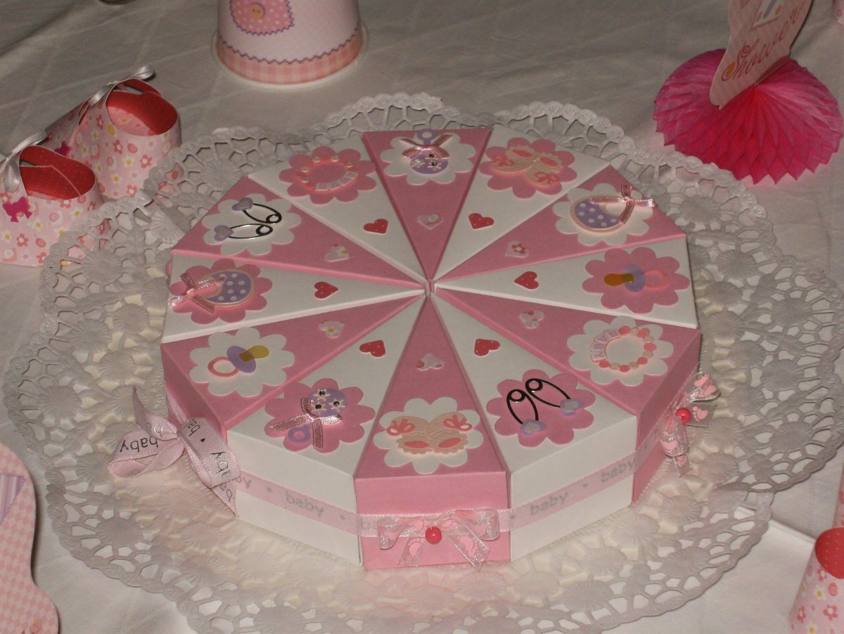 Кусок торта из картона шаблон